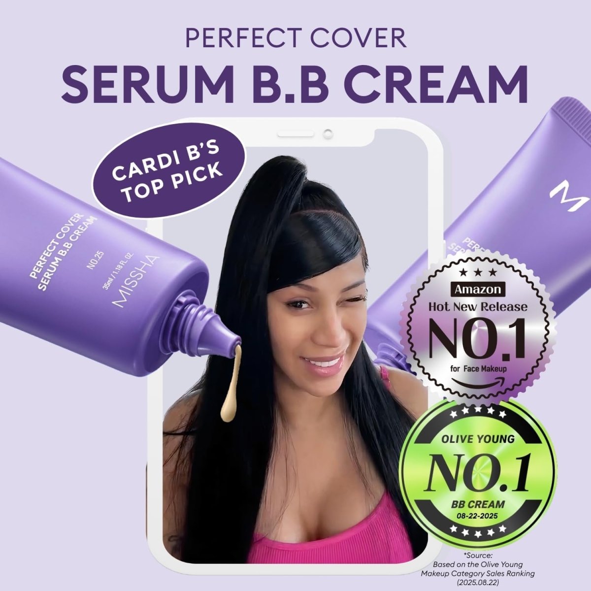 MISSHA M Perfect Cover Serum BB Cream Pro 50ml Lakinza K-beauty