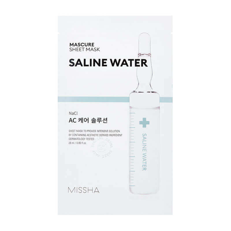 MISSHA Mascure AC Care Solution Sheet Mask Nacl 27ml Lakinza K-beauty