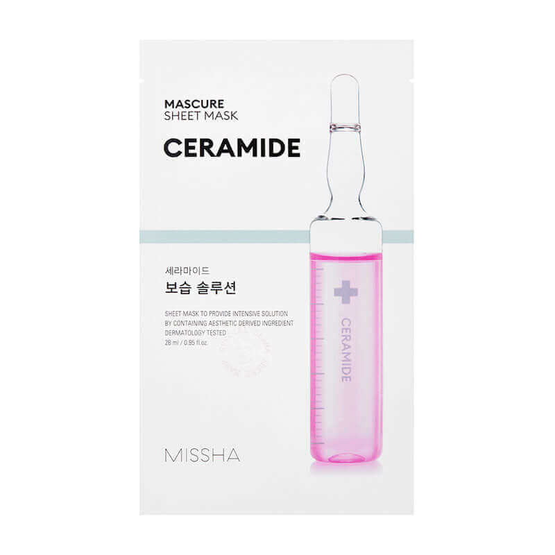 MISSHA Mascure Moisture Barrier Solution Sheet Mask Ceramide 27ml Lakinza K-beauty