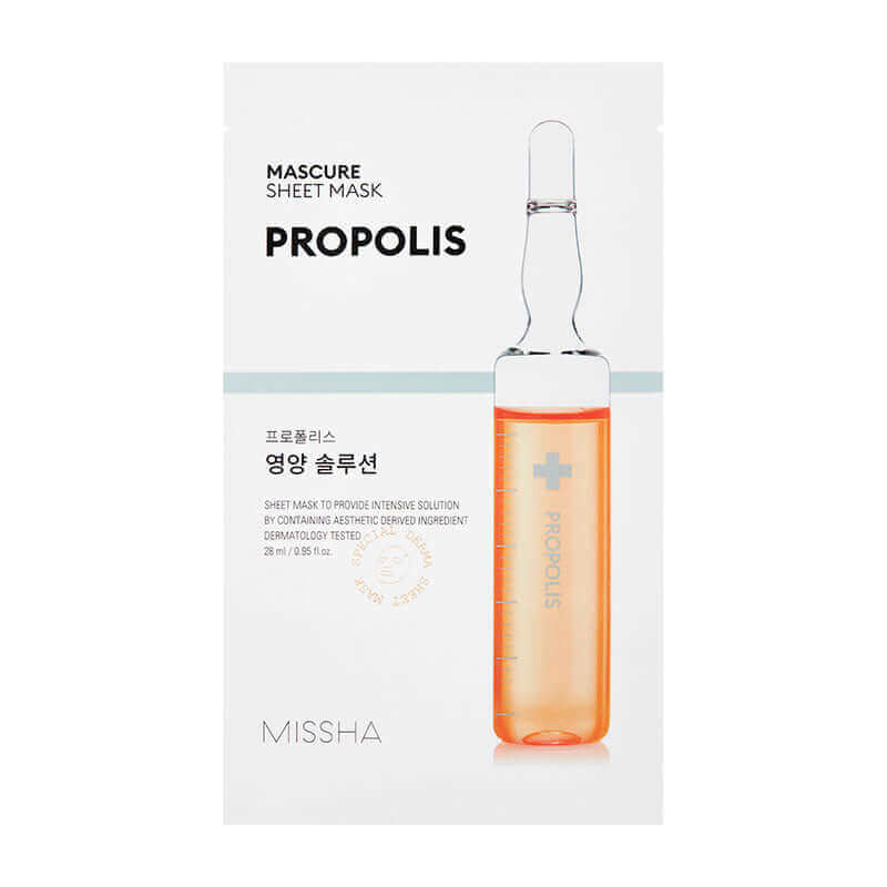 MISSHA Mascure Nutrition Solution Sheet Mask Propolis 27ml Lakinza K-beauty