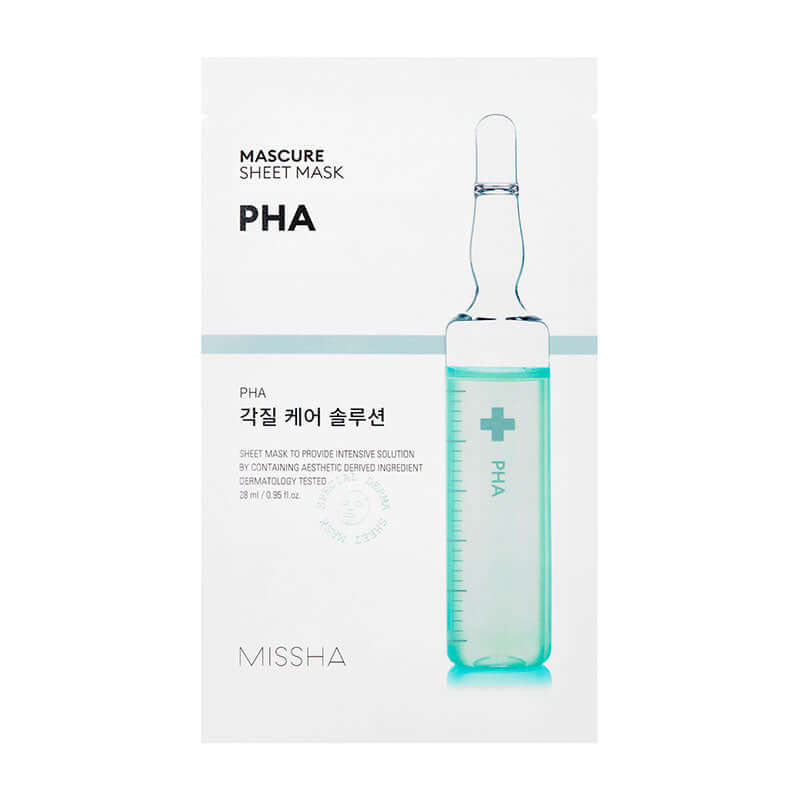 MISSHA Mascure Peeling Solution Sheet Mask PHA 27ml Lakinza K-beauty