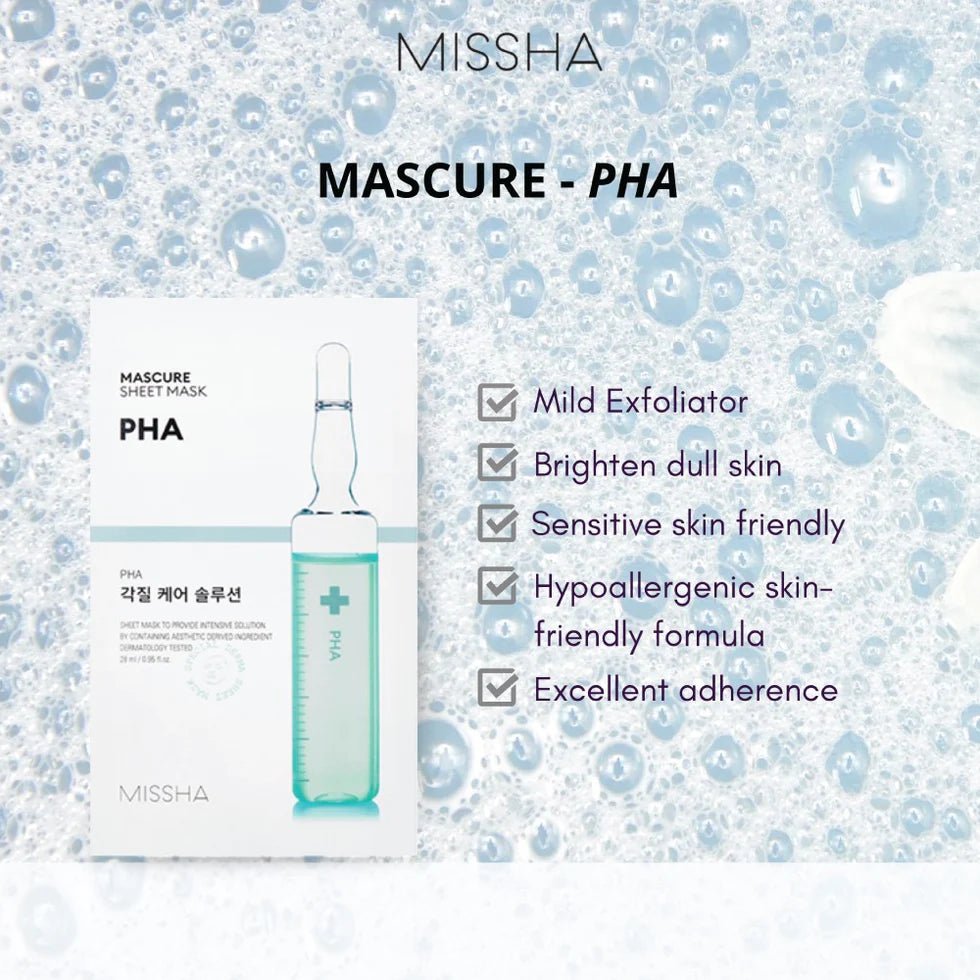 MISSHA Mascure Peeling Solution Sheet Mask PHA 27ml | Lakinza K - beauty Canada