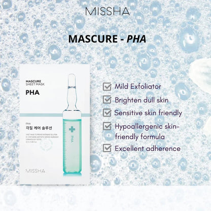 MISSHA Mascure Peeling Solution Sheet Mask PHA 27ml | Lakinza K - beauty Canada