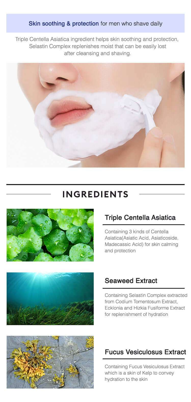 MISSHA Mens Care Shave To Cleansing Foam 150ml Lakinza K-beauty