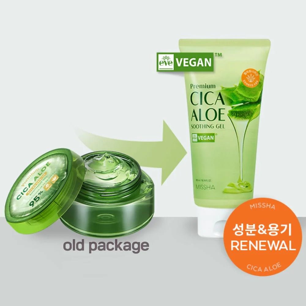 MISSHA Premium Cica Aloe Soothing Gel 300ml Lakinza K-beauty
