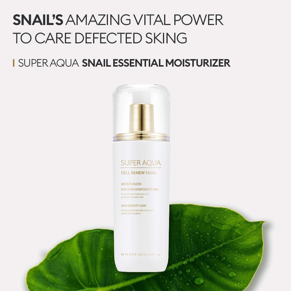 MISSHA Snail Essential Moisturizer 130ml Lakinza K-beauty