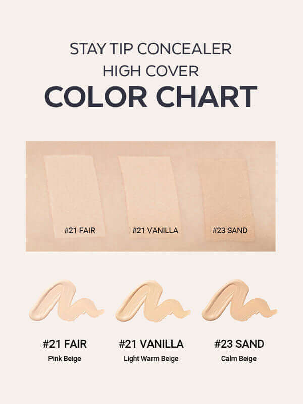 MISSHA Stay Tip Concealer High Cover 3.8ml Lakinza K-beauty