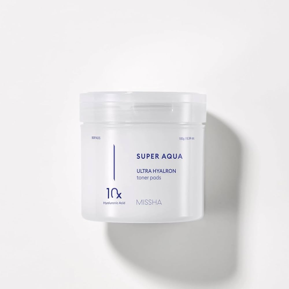 MISSHA Super Aqua Hyalron Toner Pads 180g / 90pads Lakinza K-beauty