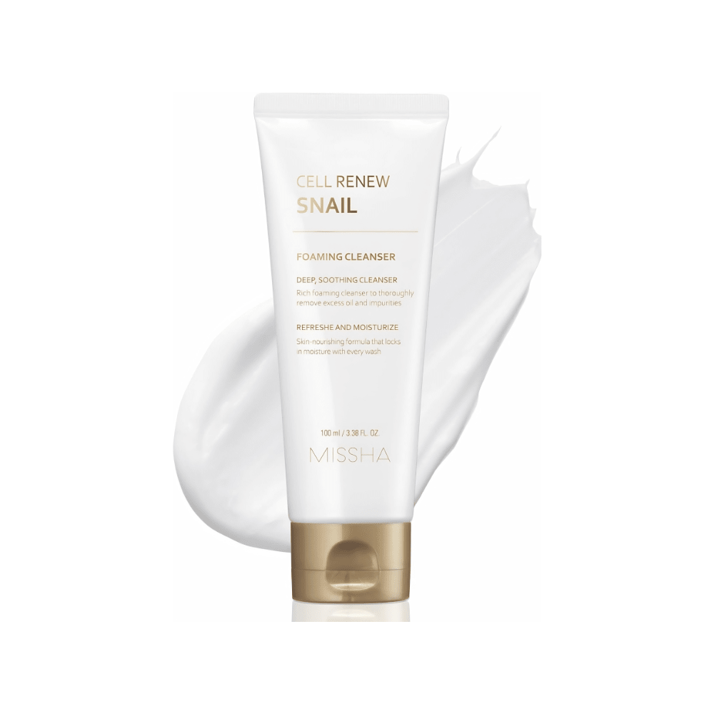 MISSHA Super Aqua Snail Cleansing Foam 100ml Lakinza K-beauty