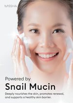 MISSHA Super Aqua Snail Cleansing Foam 100ml Lakinza K-beauty