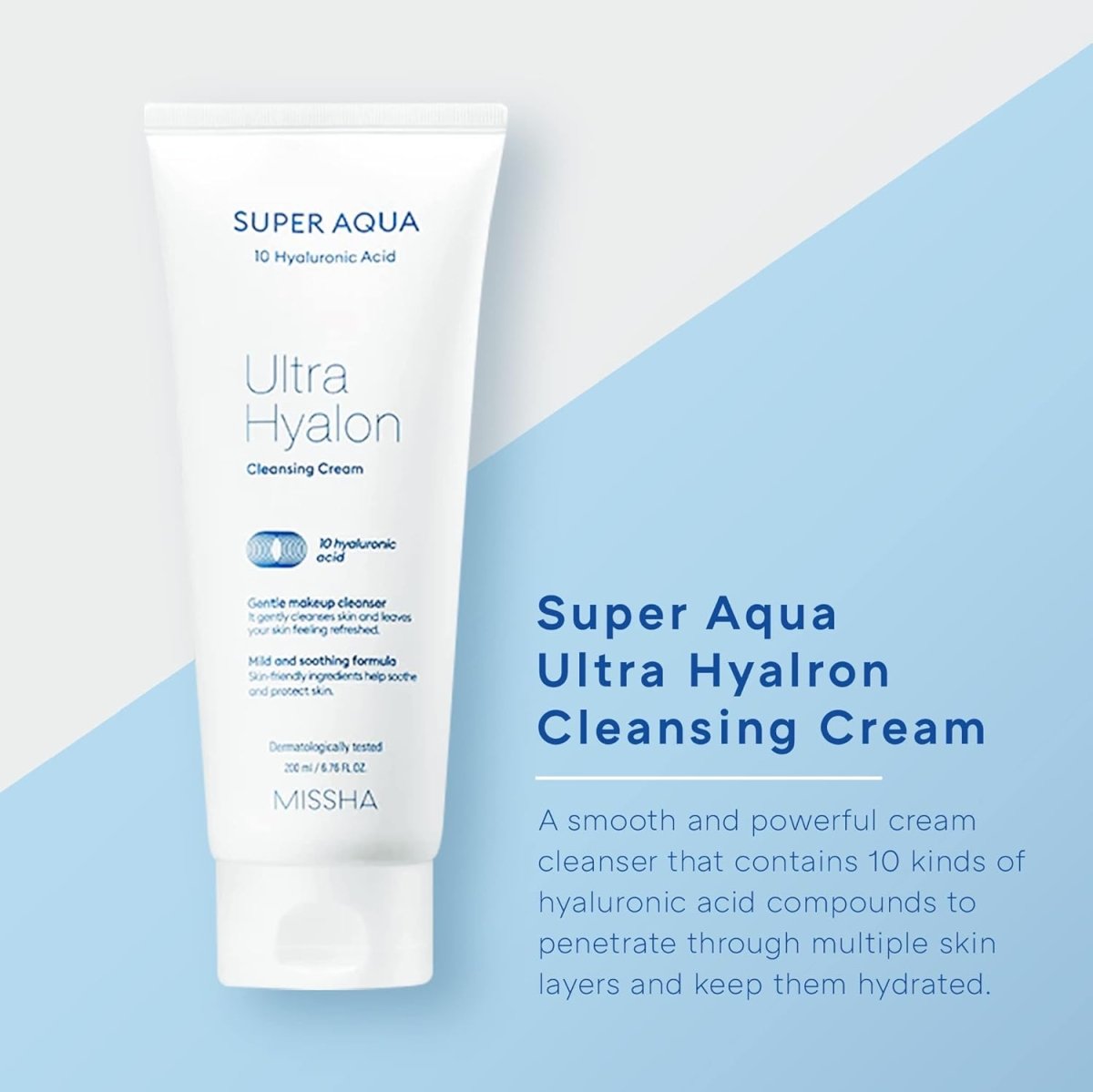 MISSHA Super Aqua Ultra Hyalron Cleansing Cream 200ml Lakinza K-beauty