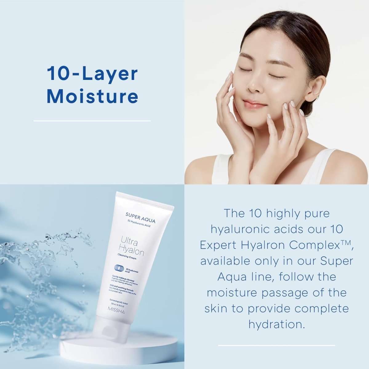 MISSHA Super Aqua Ultra Hyalron Cleansing Cream 200ml Lakinza K-beauty