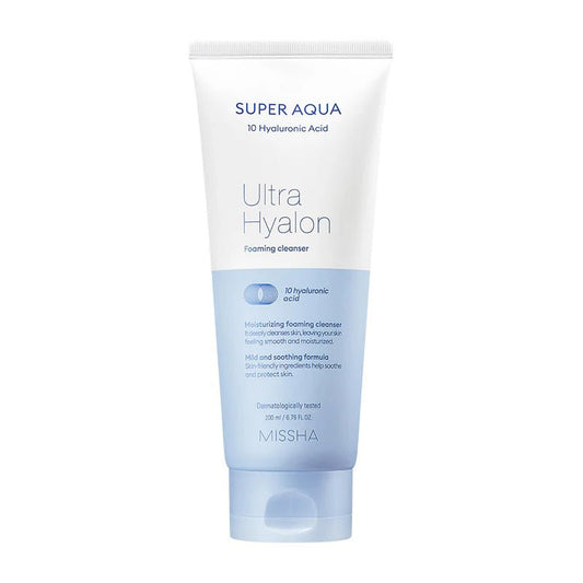 MISSHA Super Aqua Ultra Hyalron Cleansing Foam 200ml | Lakinza K - beauty Canada