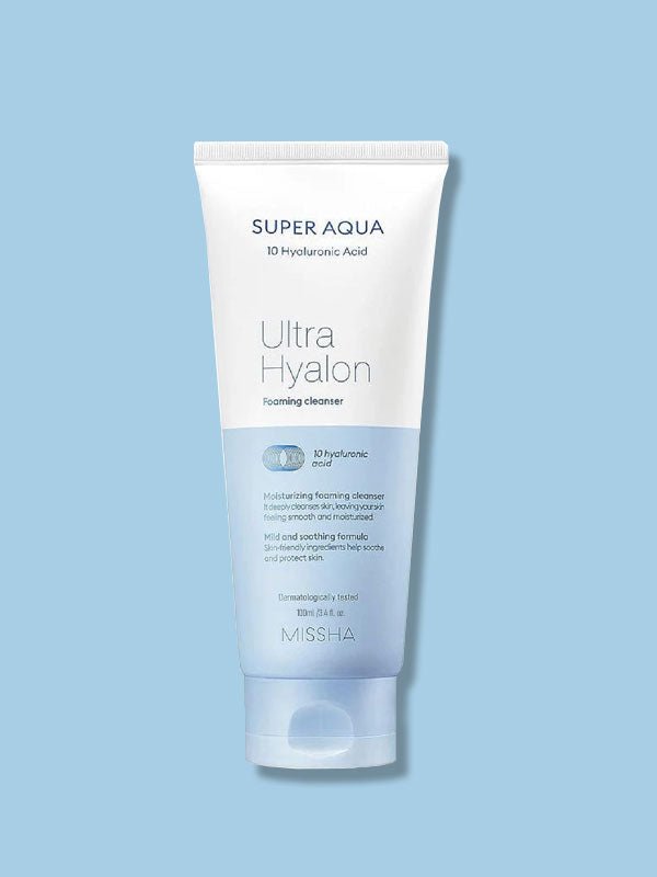 MISSHA Super Aqua Ultra Hyalron Cleansing Foam Lakinza K-beauty