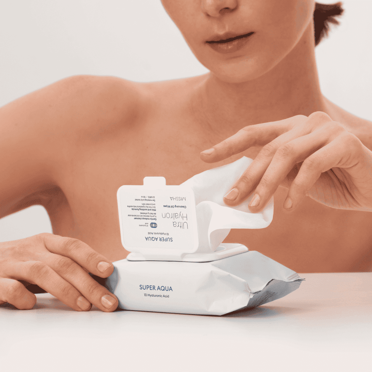 MISSHA Super Aqua Ultra Hyalron Cleansing Water Wipes 30 sheets Lakinza K-beauty