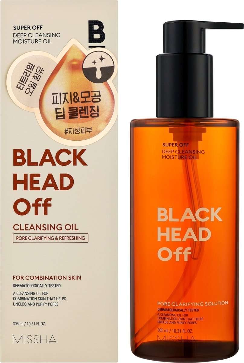 MISSHA Super Off Cleansing Oil Blackhead Off 305ml Lakinza K-beauty