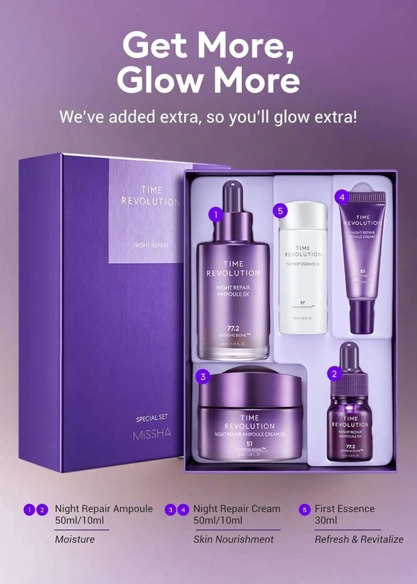 MISSHA Time Revolution Best Seller Anti-aging Set 5X Lakinza K-beauty