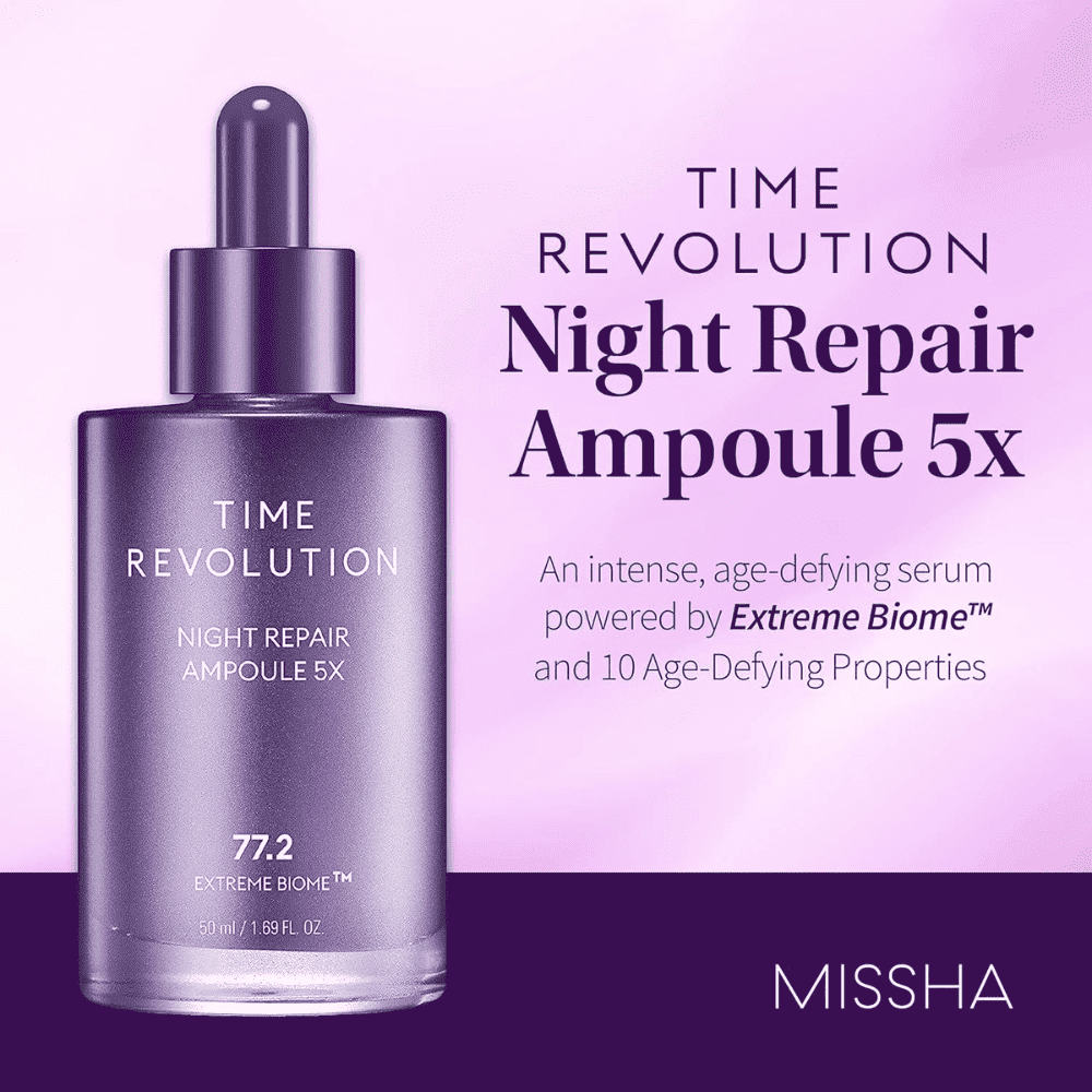 MISSHA Time Revolution Night Ampoule 5X 50ml Lakinza K-beauty