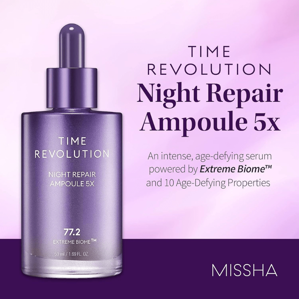 MISSHA Time Revolution Night Ampoule 5X 50ml | Lakinza K - beauty Canada