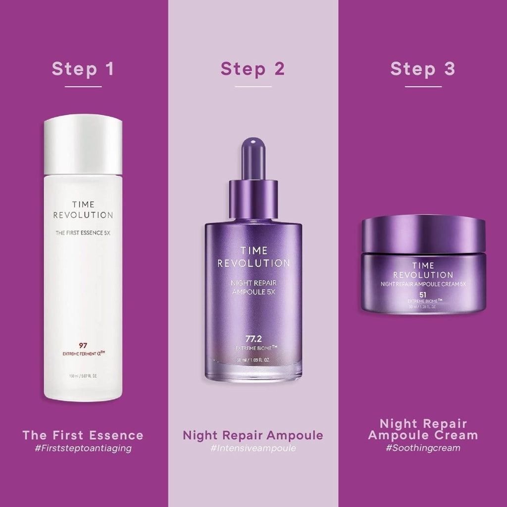 MISSHA Time Revolution Night Ampoule Cream 5X 50ml | Lakinza K - beauty Canada