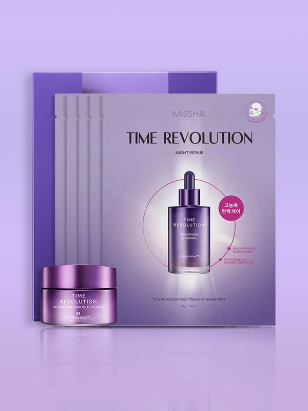 MISSHA Time Revolution Night Cream & Mask Set Lakinza K-beauty