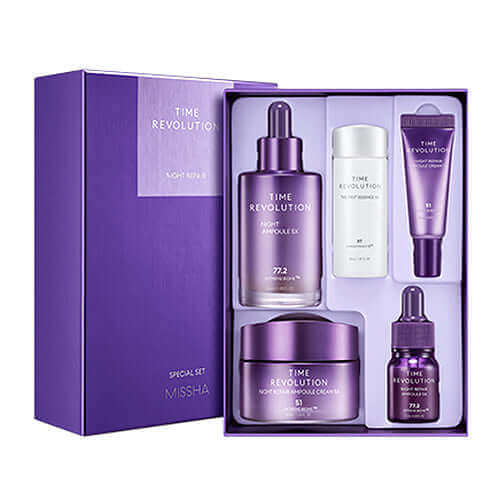 MISSHA Time Revolution Night Special Anti-aging Set 5X Lakinza K-beauty