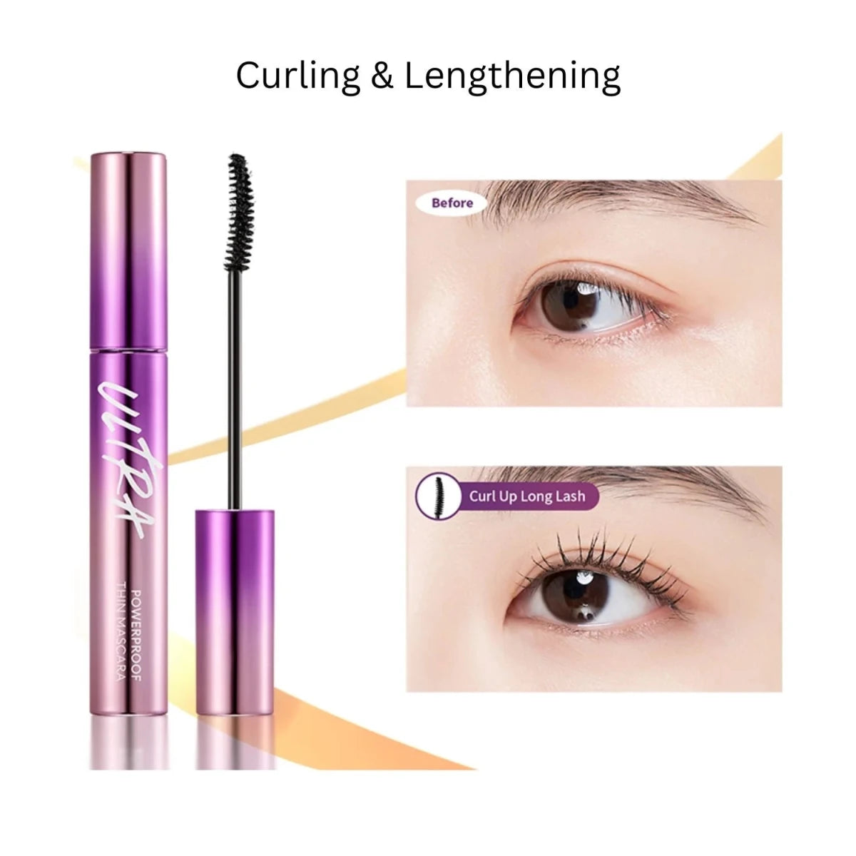 MISSHA Ultra Powerproof Thin Mascara Curling & Lengthening 9g Lakinza K-beauty
