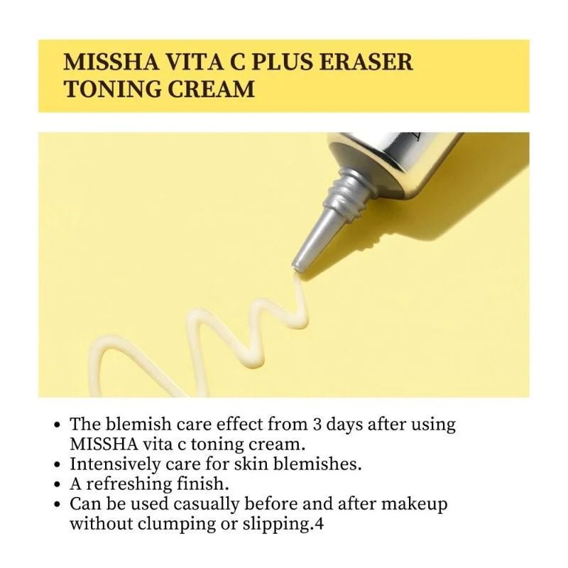 MISSHA Vita C Plus Eraser Toning Cream 30ml | Lakinza K - beauty Canada