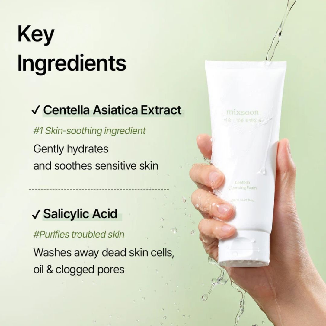 Mixsoon Centella Cleansing Foam 150ml Lakinza K-beauty