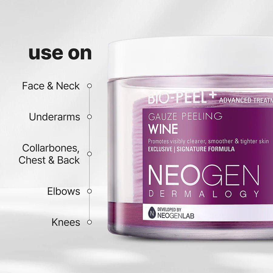 Neogen Bio Peel Gauze Peeling Wine 30pcs / 200ml | Lakinza K - beauty Canada