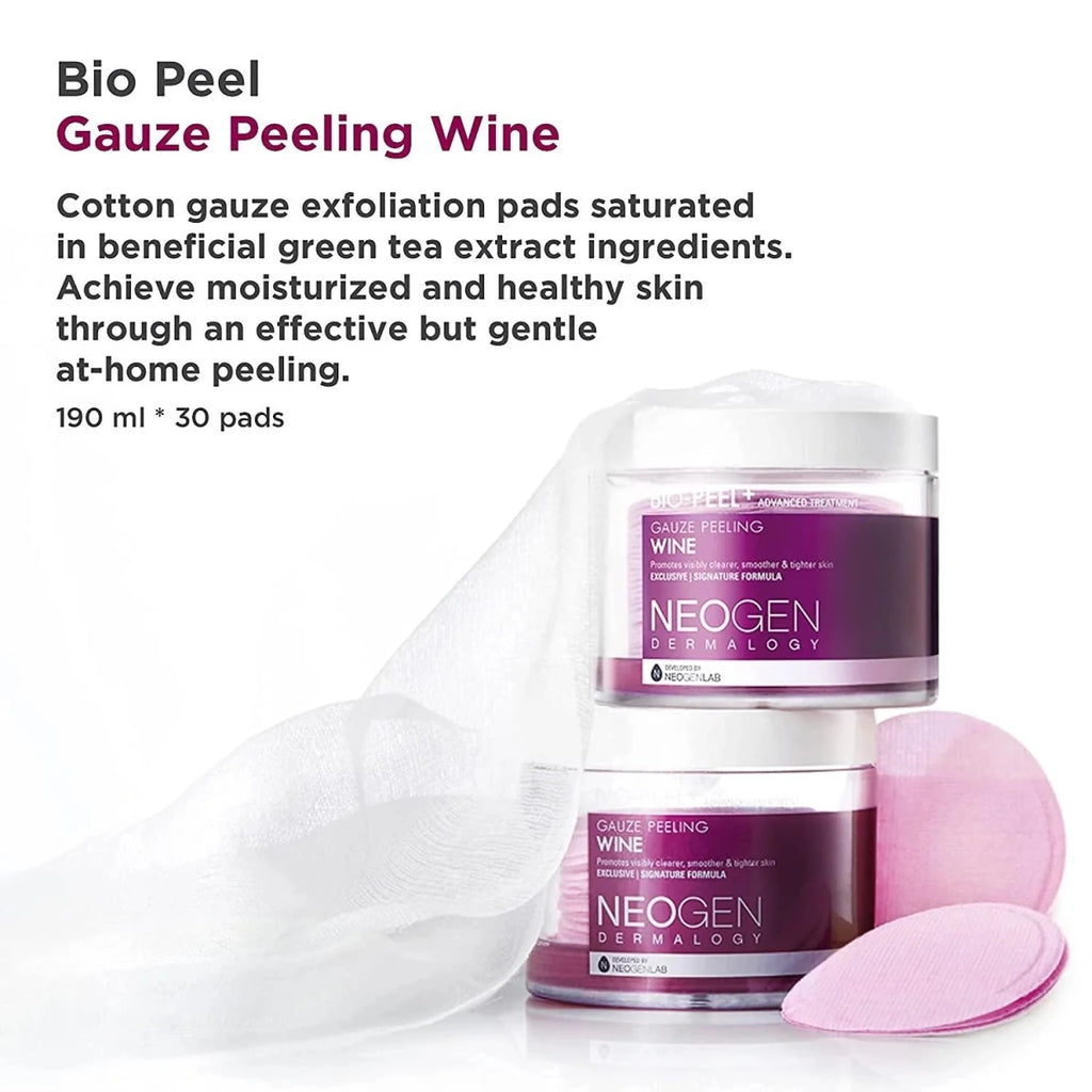 Neogen Bio Peel Gauze Peeling Wine 30pcs / 200ml | Lakinza K - beauty Canada