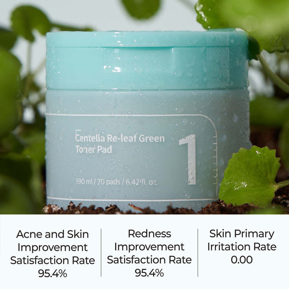 Numbuzin No.1 Centella Re - Leaf Green Toner Pad 190ml / 70pads | Lakinza K - beauty Canada