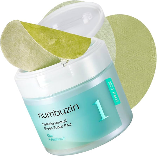 Numbuzin No.1 Centella Re - Leaf Green Toner Pad 190ml / 70pads | Lakinza K - beauty Canada