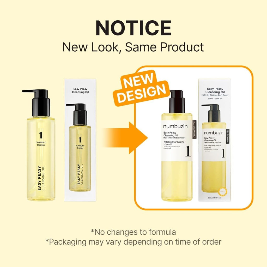 Numbuzin No.1 Easy Peasy Cleansing Oil 200ml | Lakinza K - beauty Canada