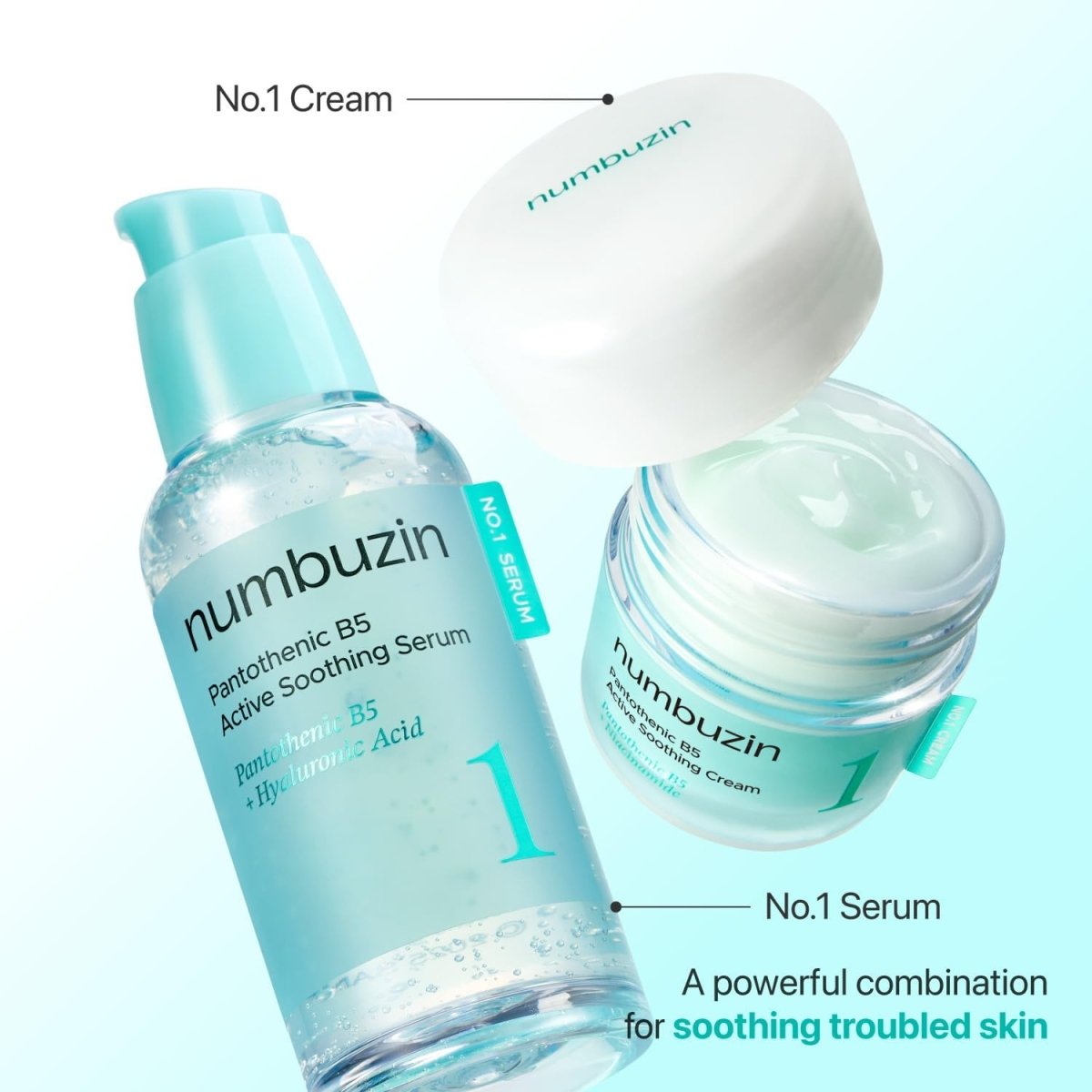 Numbuzin No.1 Pantothenic B5 Active Soothing Cream 80ml | Lakinza K - beauty Canada