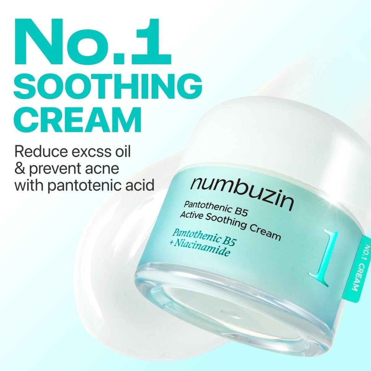 Numbuzin No.1 Pantothenic B5 Active Soothing Cream 80ml Lakinza K-beauty