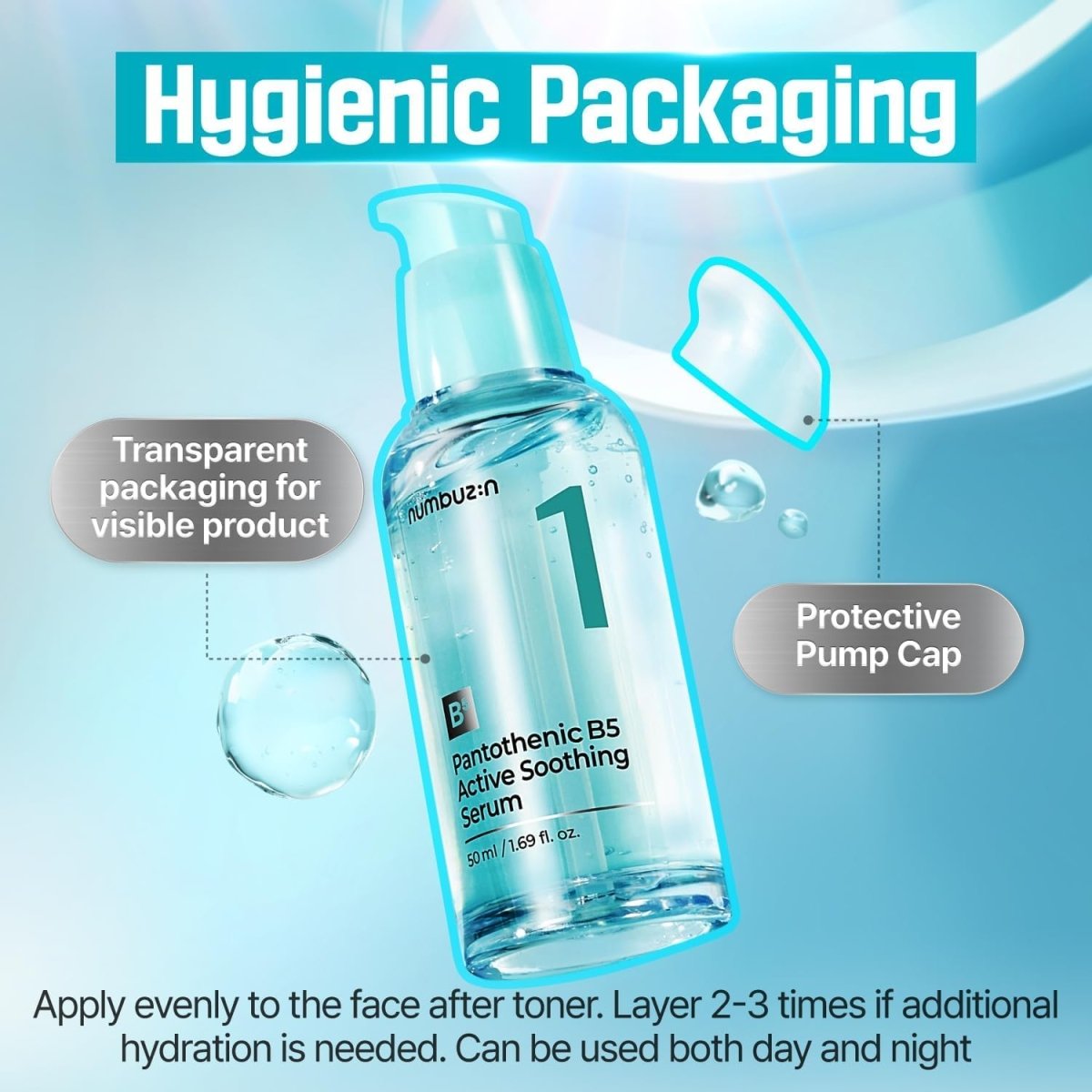 Numbuzin No.1 Pantothenic B5 Active Soothing Serum 50ml | Lakinza K - beauty Canada