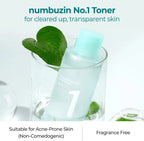 numbuzin No.1 Pure - Full Calming Herb Toner 300ml | Lakinza K - beauty Canada