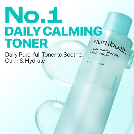 numbuzin No.1 Pure - Full Calming Herb Toner 300ml | Lakinza K - beauty Canada
