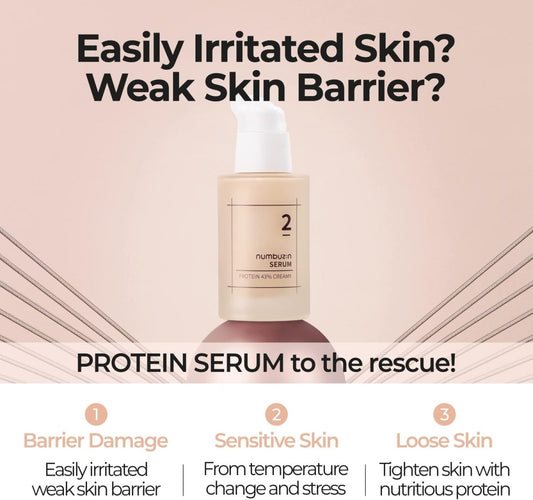 Numbuzin No.2 Protein 43% Creamy Serum 50ml | Lakinza K - beauty Canada
