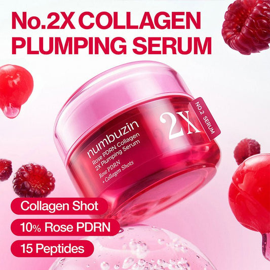 numbuzin No.2 Rose PDRN Collagen 2X Plumping Serum 30ml | Lakinza K - beauty Canada