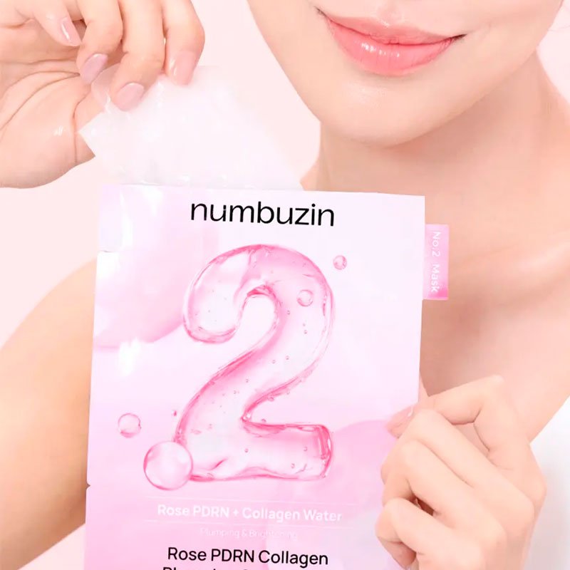 numbuzin No.2 Rose PDRN Collagen Plumping Sheet Mask 33ml | Lakinza K - beauty Canada