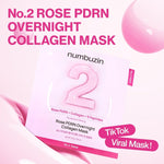 Numbuzin No.2 Rose PDRN Overnight Collagen Mask 37ml Lakinza K-beauty