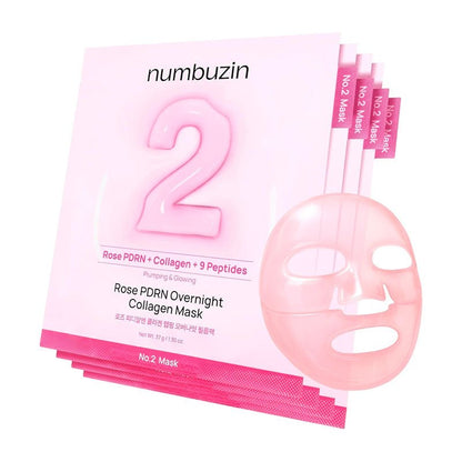 numbuzin No.2 Rose PDRN Overnight Collagen Mask 37ml | Lakinza K - beauty Canada