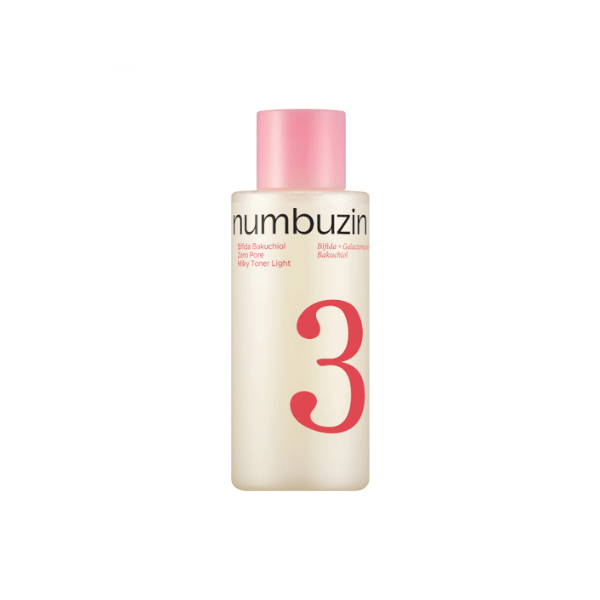 Numbuzin No.3 Bifida Bakuchiol Zero Pore Milky Toner Light 200ml | Lakinza K-beauty Canada