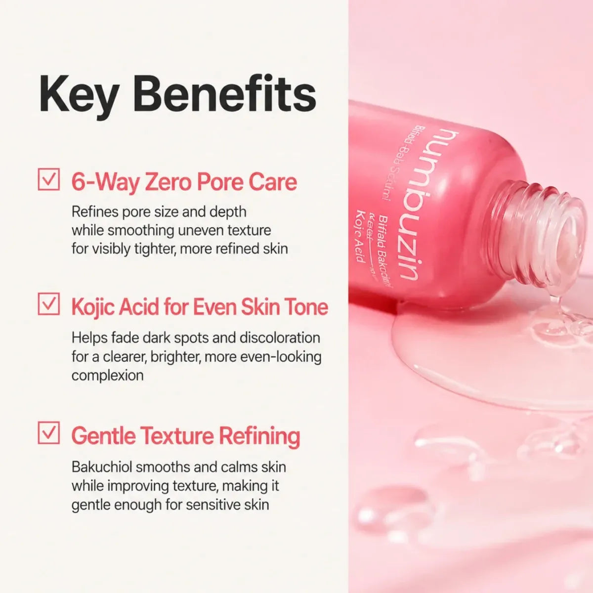 Numbuzin No.3 Bifida Bakuchiol Zero Pore Serum 30ml Lakinza K-beauty