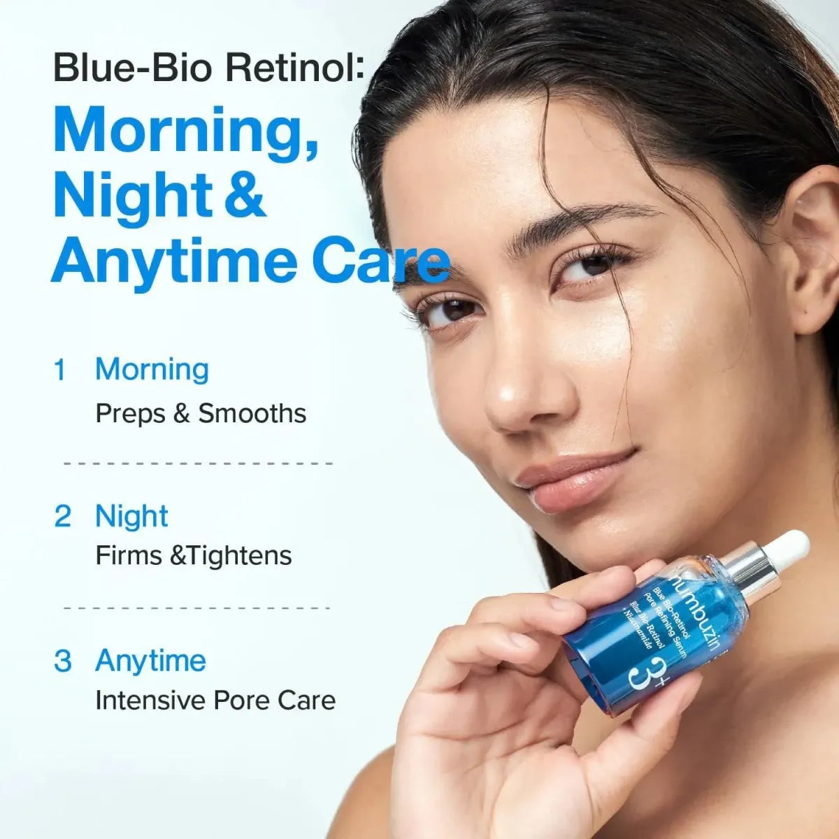 Numbuzin No.3 Blue Bio-Retinol Pore Refining Serum 30ml Lakinza K-beauty