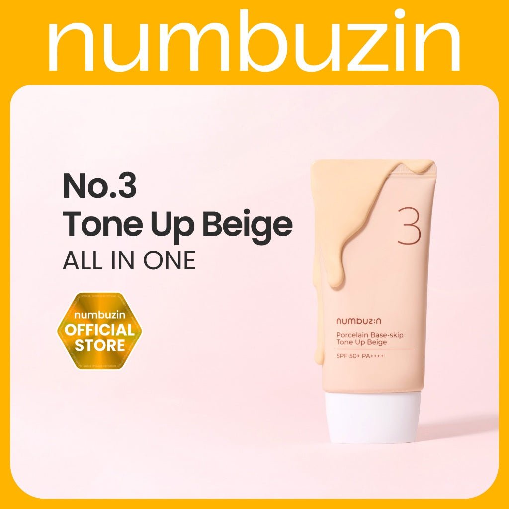 Numbuzin No.3 Porcelain Base-Skip Tone Up Beige 50ml Lakinza K-beauty