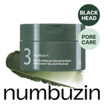 Numbuzin No.3 Pore & Makeup Cleansing Balm with Green Tea and Charcoal 85g Lakinza K-beauty