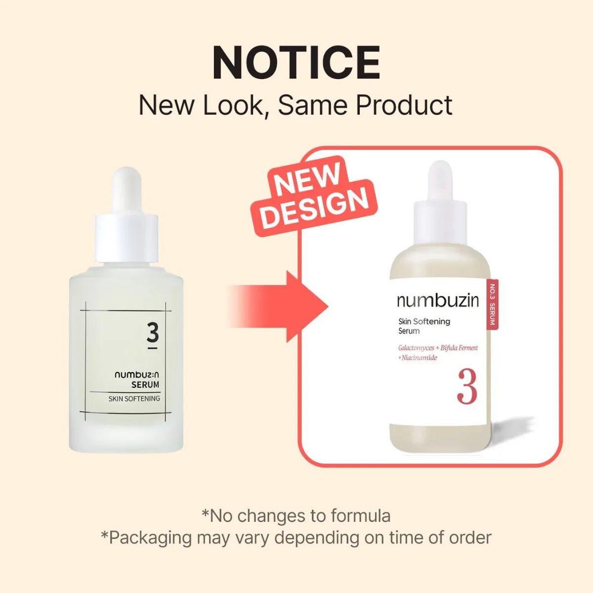Numbuzin No.3 Skin Softening Serum 50ml | Lakinza K - beauty Canada